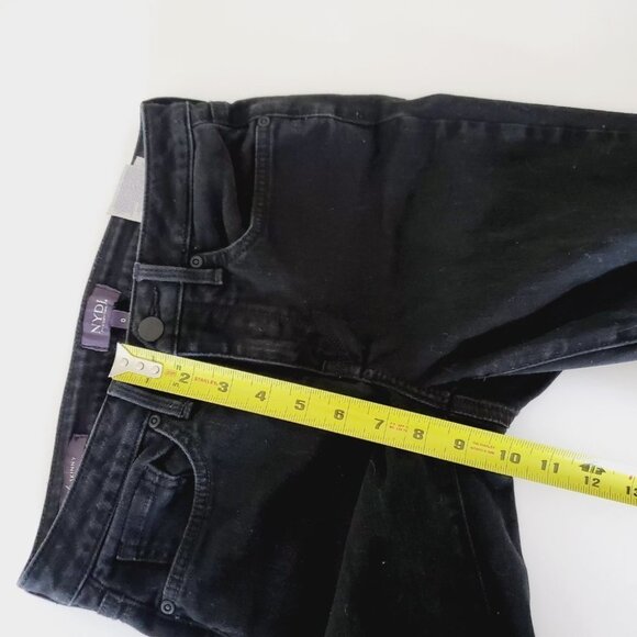 NYDJ Charcoal  Black Liftxtuck Ami Skinny Mid Rise Jeans - Picture 10 of 11